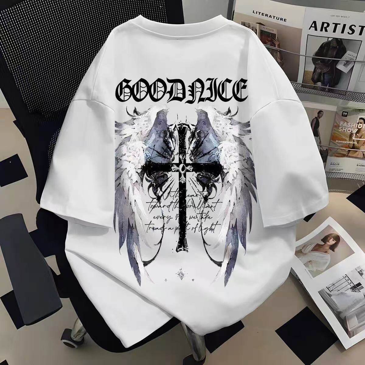 Brand Streetwear Instagram - Big-name pure cotton Instagram-style American high-street