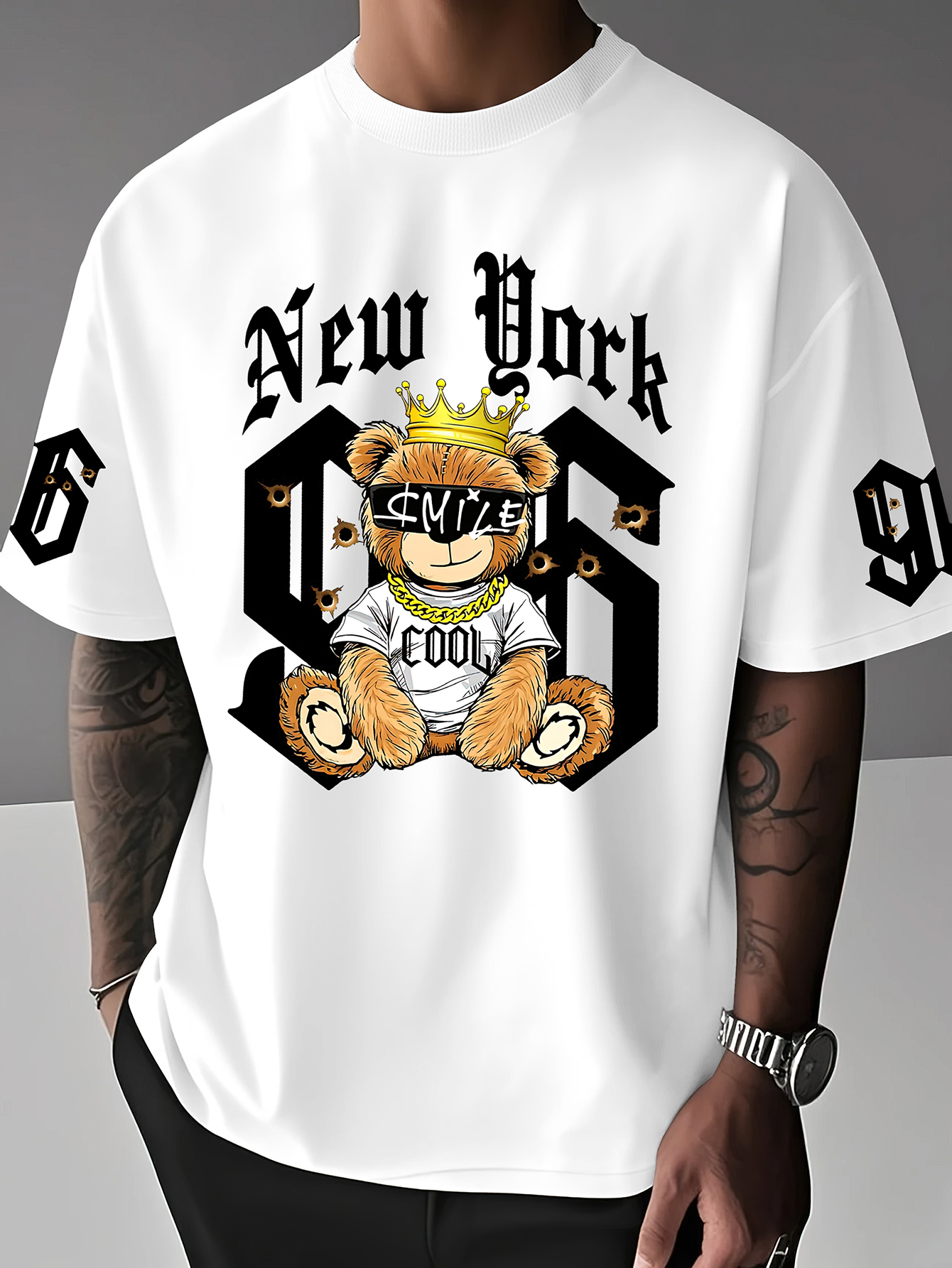 Gothic Streetwear Brand - Men's Oversized New York Hip Hop