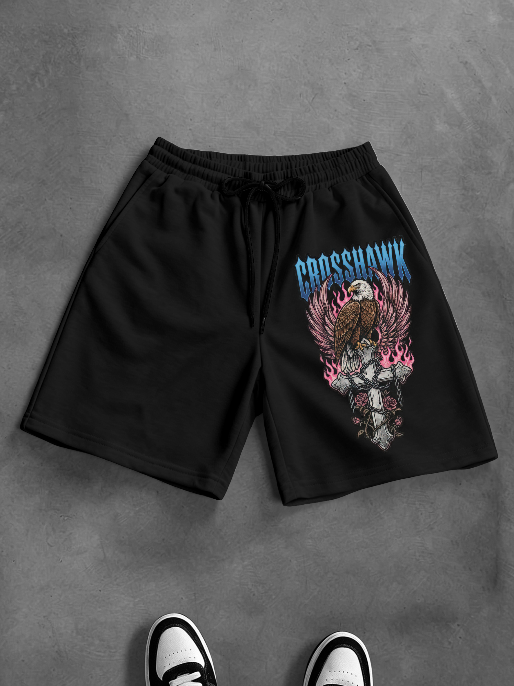 Gothic Streetwear Brand - Men's Oversized Gothic Streetwear Shorts Brand