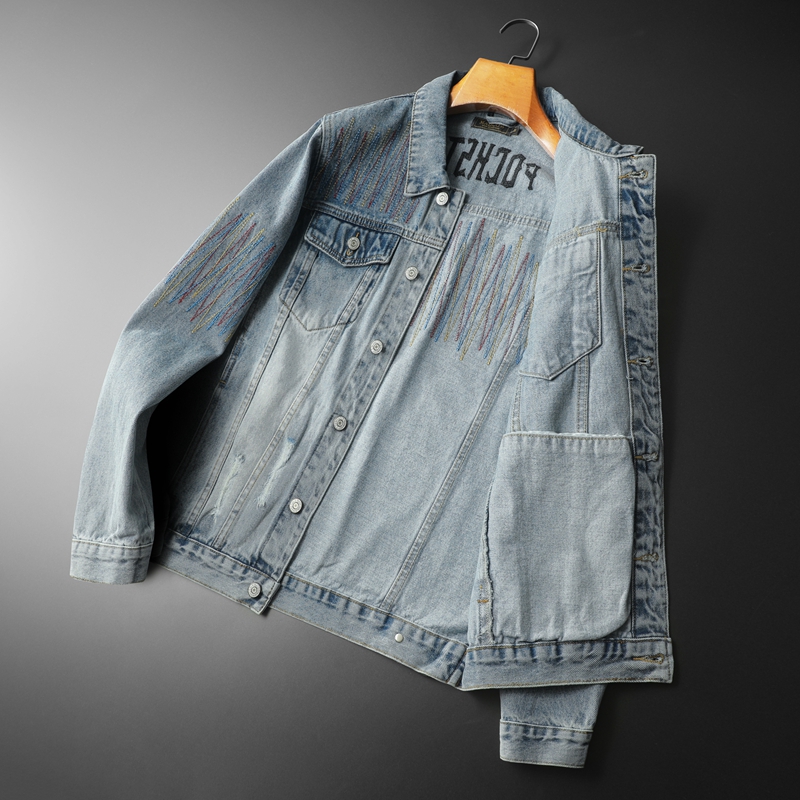 Brand Vintage Washed Denim Jac – Streetwear Brand Denim Bewertung und Preis