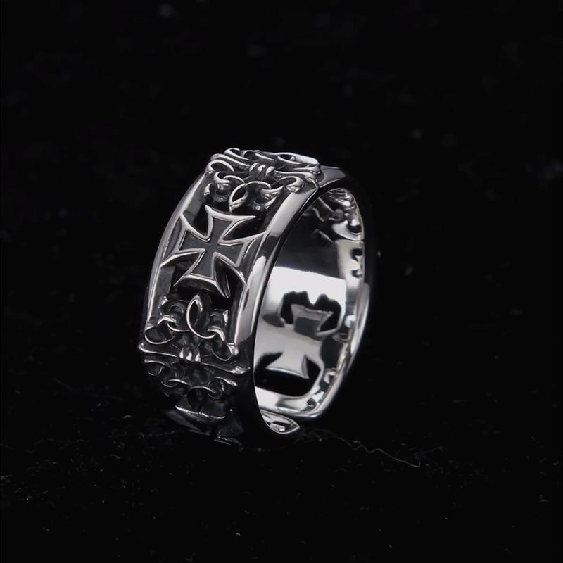 New retro cross hip-hop punk s – Chrome Hearts Ring Bewertung und Preis