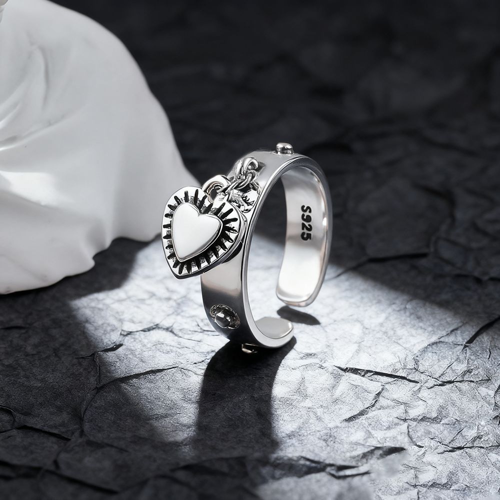 925 Sterling Silver Heart ​Adj – Chrome Hearts Ring Bewertung und Preis