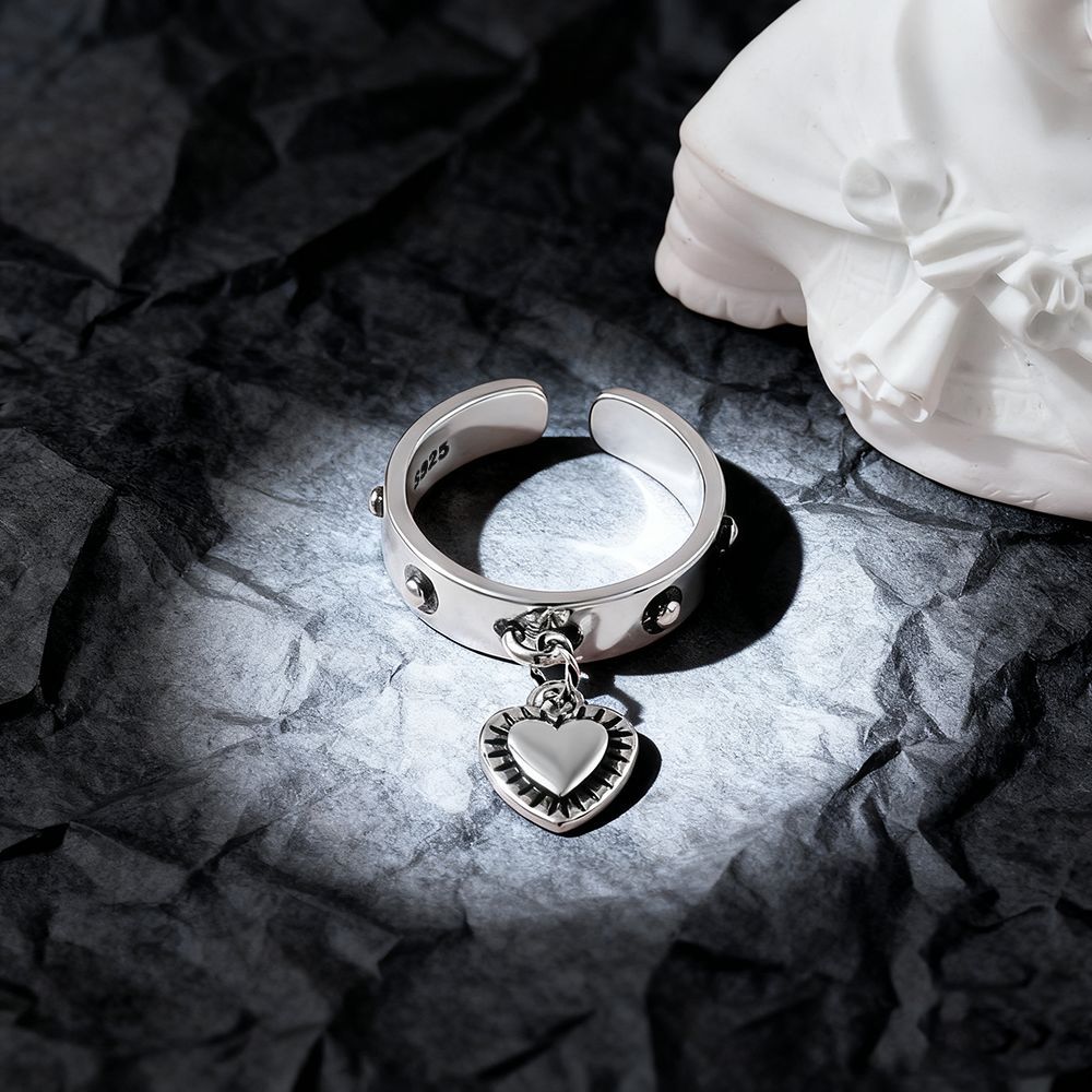 925 Sterling Silver Heart ​Adj – Chrome Hearts Ring Bewertung und Preis