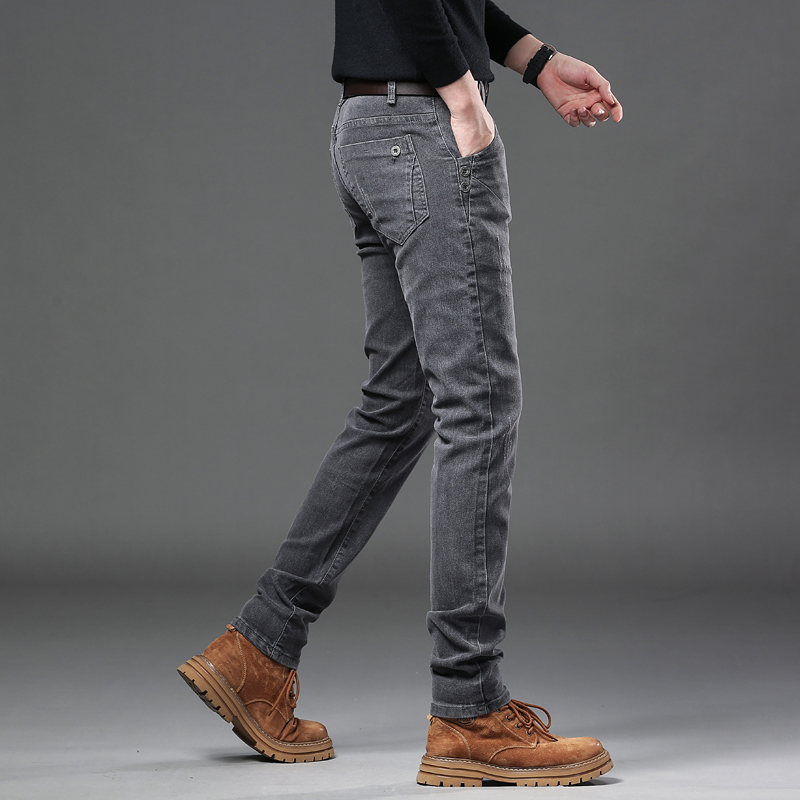 New Pure Gray Korean Slim Jean – Streetwear Brand Denim Bewertung und Preis