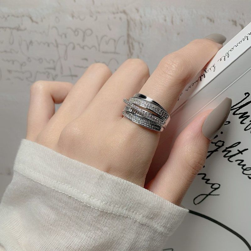 2025 New Silver Color Rhinesto – Chrome Hearts Ring Bewertung und Preis
