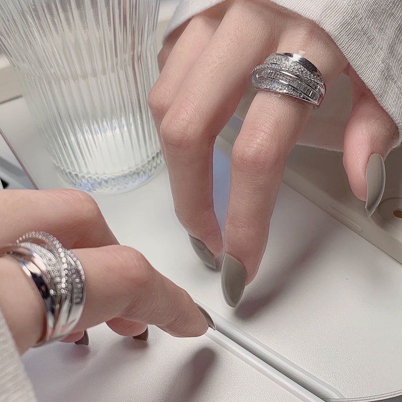 2025 New Silver Color Rhinesto – Chrome Hearts Ring Bewertung und Preis