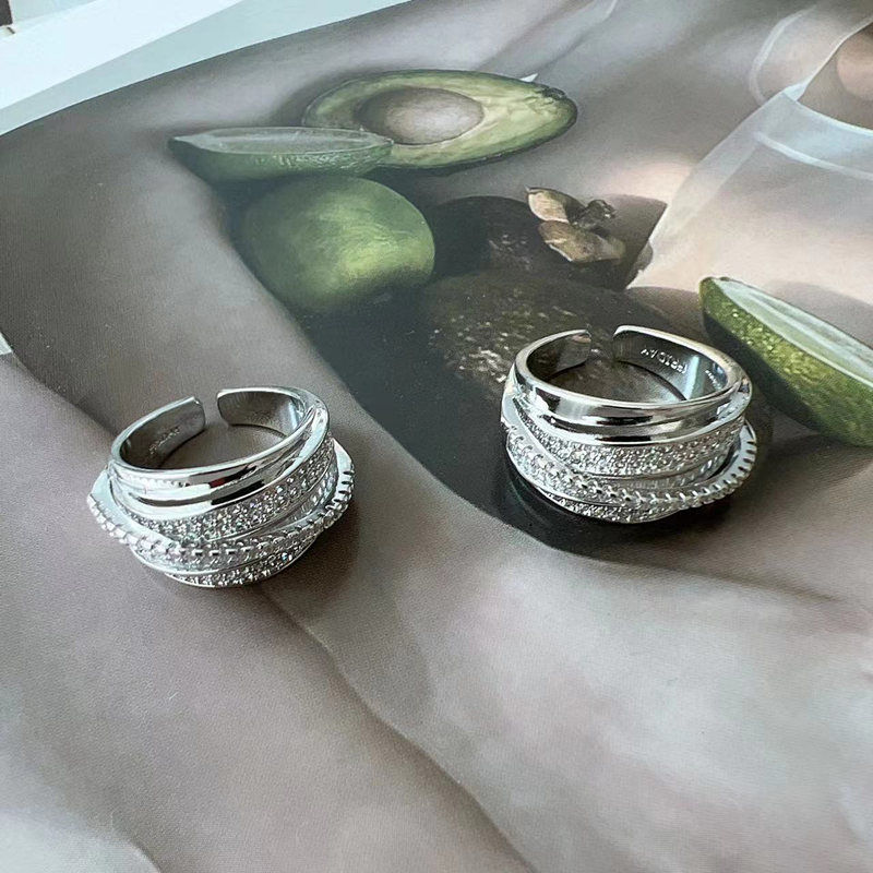 2025 New Silver Color Rhinesto – Chrome Hearts Ring Bewertung und Preis