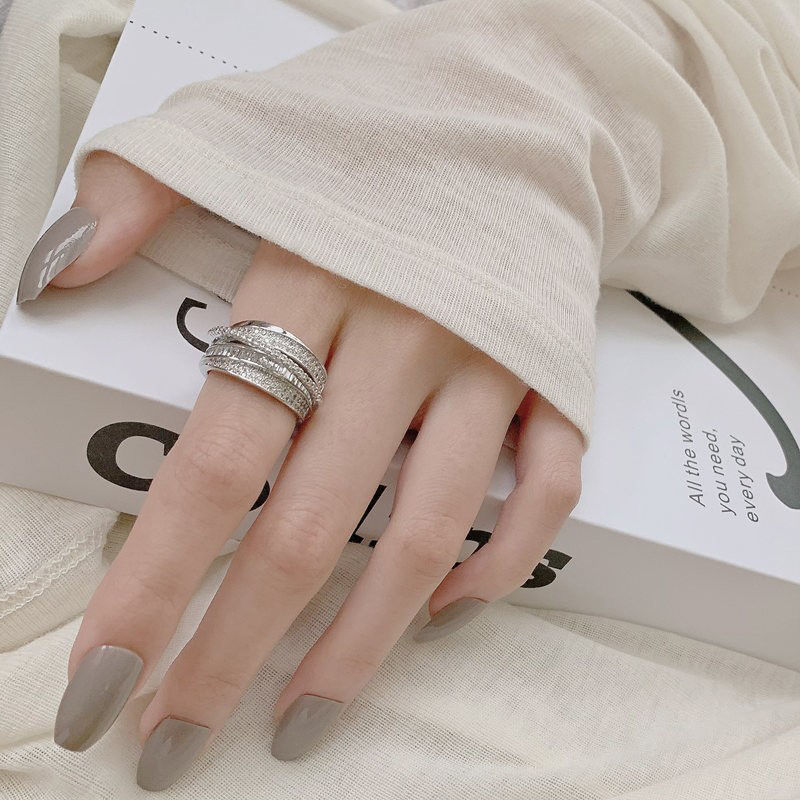 2025 New Silver Color Rhinesto – Chrome Hearts Ring Bewertung und Preis