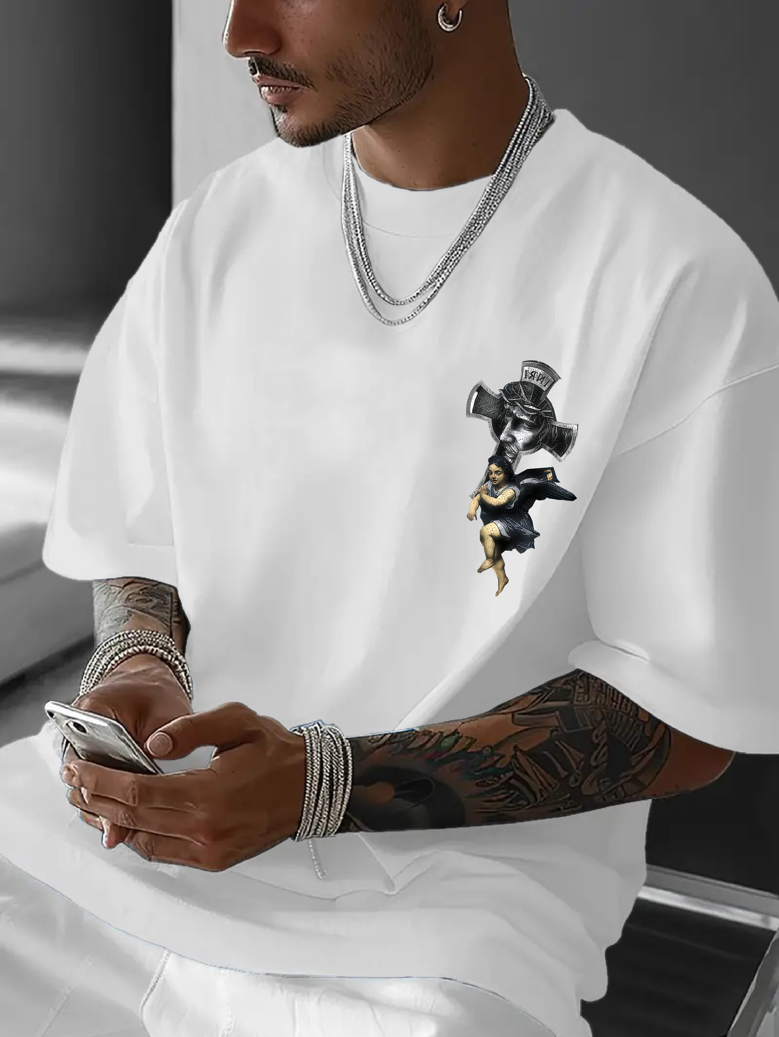 Men's Oversized Gothic Christi – Gothic Streetwear Brand Bewertung und Preis