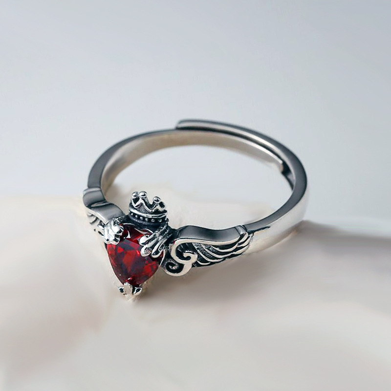925 Sterling Silver Heart Red  – Chrome Hearts Ring Bewertung und Preis